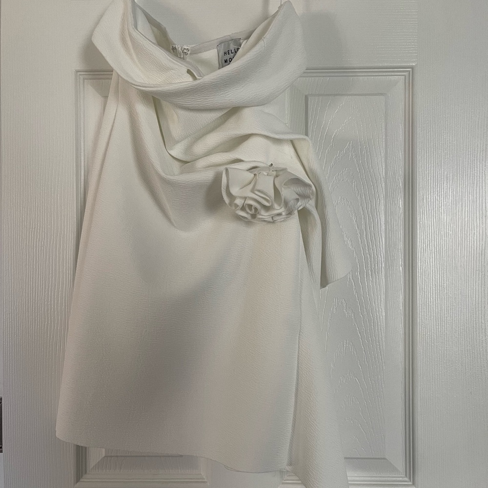 Hello Molly White Strapless Dresss